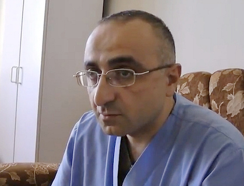 Начальник реанимационного отделения  центрального военного госпиталя "Мурацан", подполковник медицинской службы Айк Антонян. Армения, Ереван, 18 июня 2012 г. Фото: http://lurer.com