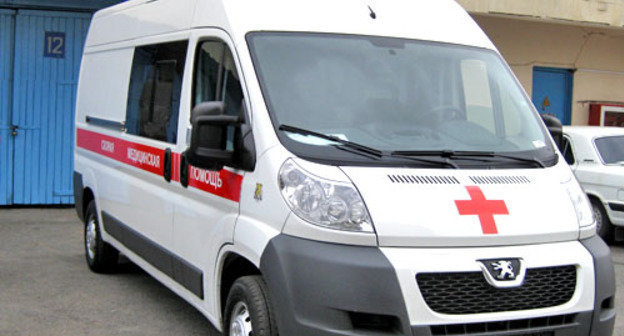 Машина скорой помощи.  Северная Осетия, Владикавказ. Фото Дмитрия Тамерланова для "Кавказского узла"