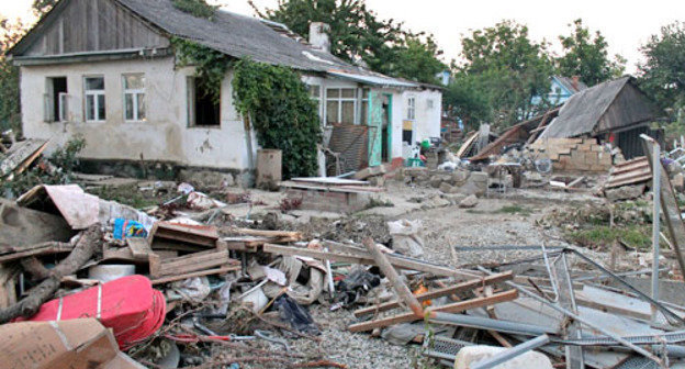 Дом, пострадавший от наводнения в Крымске. Краснодарский край, 13-14 июля 2012 г. Фото Никиты Серебрянникова для "Кавказского узла