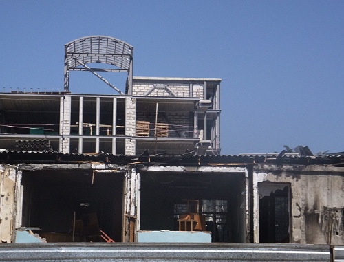 Здание Сочи УВД после пожара 24 июля 2012 г. Фото Светланы Кравченко для "Кавказского узла"