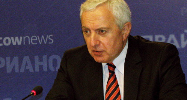 Теймураз Шенгелия на пресс-конференции. Москва, 6 сентября 2012 г. Фото Натальи Крайновой для "Кавказского узла"