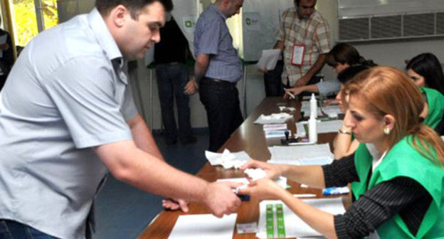 Голосование на парламентских выборах в Грузии. Фото Mzia Sagannelidze (RFE/RL)