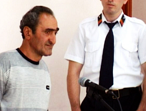 Сероб Бозоян в зале суда. Армения, Ереван, 14 октября 2012 г. Фото: Радио Азатутюн (RFE/RL), http://rus.azatutyun.am