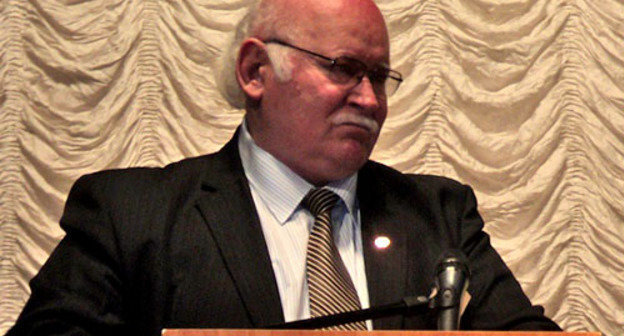 Мухамед Хафицэ во время конгресса Международной черкесской ассоциации. Кабардино-Балкария, Нальчик, 22 октября 2012 г. Фото Луизы Оразаевой для "Кавказского узла"