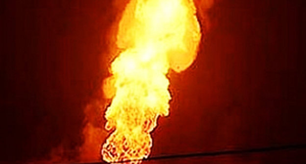 Возгорание на газопроводе. Фото: http://www.donnews.ru