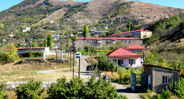 Райцентр Кашатахского района, город Бердзор. Нагорный Карабах, 13 октября 2012 г. Фото Алвард Григорян для "Кавказского узла"