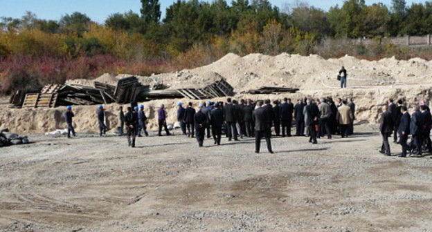 Строительная площадка будущего "Армянского онкологического центра превосходства". Ереван, 30 октября 2012 г. Фото Армине Мартиросян для "Кавказского узла"