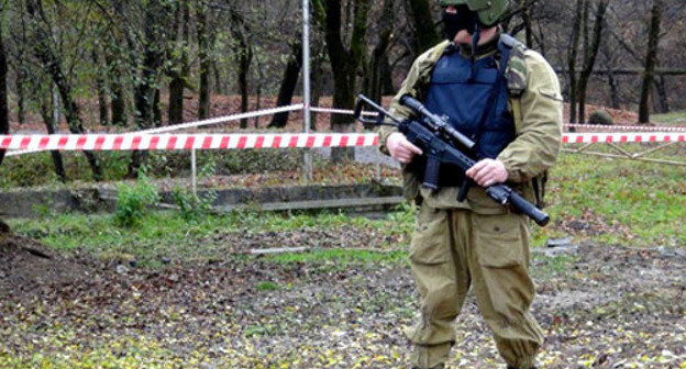На месте взрыва в городском парке Нальчика. Фото пресс-службы  МВД по Кабардино-Балкарской Республике, http://07.mvd.ru