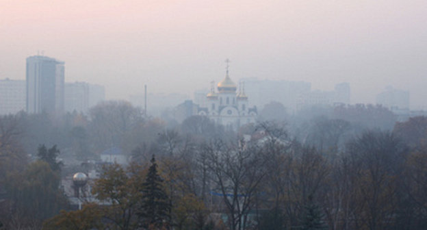 Туман над Краснодаром. Фото: Юрий Гречко / Югополис, http://www.yugopolis.ru