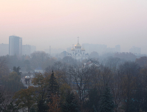 Туман над Краснодаром. Фото: Юрий Гречко / Югополис, http://www.yugopolis.ru