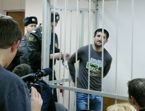 Расул Мирзаев в Замосковорецком районном суде 15 ноября 2012 г. Фото Юлии Буславской для "Кавказского узла"