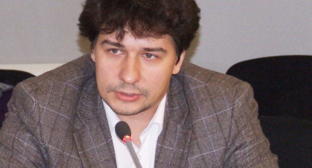 Константин Тасиц, научный сотрудник Российского института стратегических исследований, на встрече политологов в Тбилиси 22 ноября 2012 г. Фото Эдиты Бадасян для "Кавказского узла"