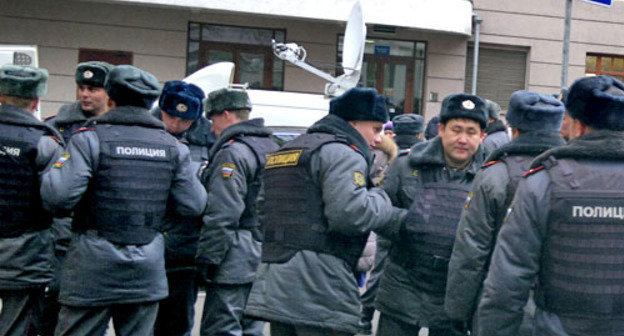 Полиция на улицах Москвы. 27 ноября 2012 г. Фото Юлии Буславской для "Кавказского узла"