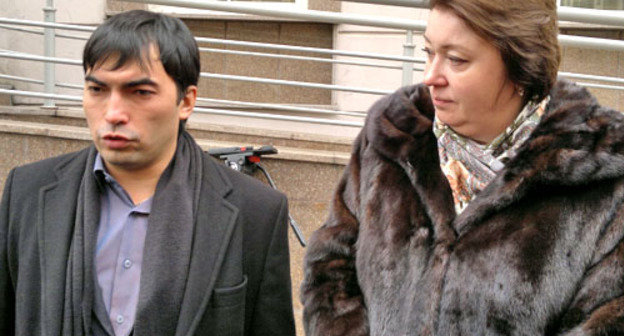 Матвей Цзен и Оксана Михалкина. Москва, 27 ноября 2012 г. Фото Юлии Буславской для "Кавказского узла"