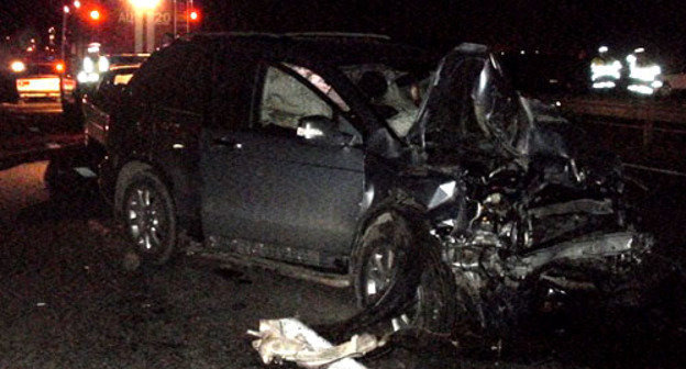 На месте ДТП. Фото: УГИБДД ГУ МВД России по Ставропольскому краю, http://26.gibdd.ru