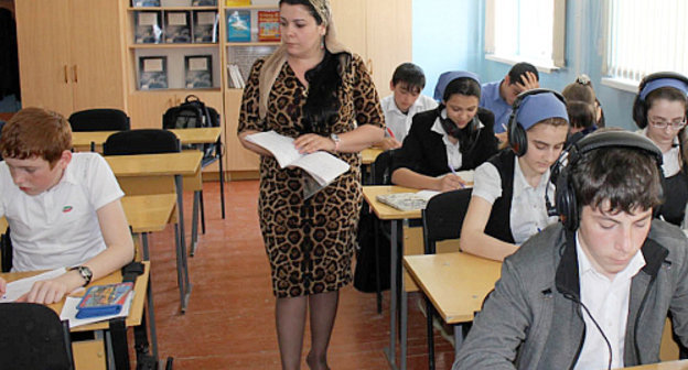 Чечня, Грозный. Урок в средней школе №29. Фото: http://www.29-shkola.ru