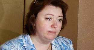 Адвокат семьи Агафоновых на суде по делу Мирзаева Оксана Михалкина. Фото Юлии Буславской для "Кавказского узла"