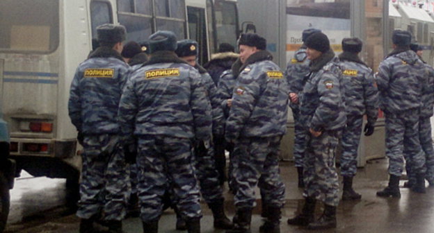 Усиленные меры безопасности в Москве. Декабрь 2011 г. Фото Юлии Буславской для "Кавказского узла"
