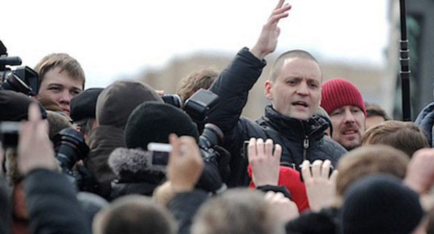 Сергей Удальцов на митинге. 2012 г. Фото: http://www.ridus.ru