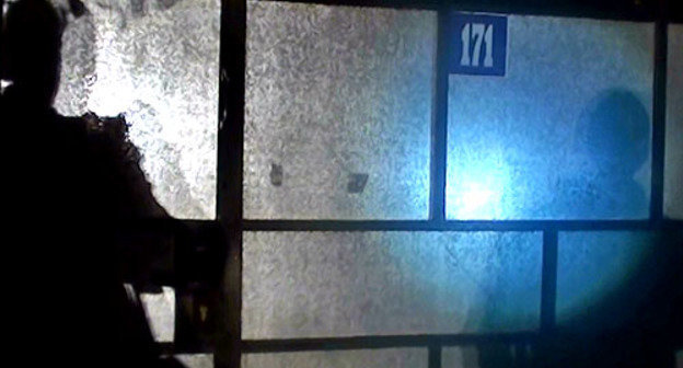 На месте убийства Казбека Геккиева. Нальчик, 5 ноября 2012 гФото: министерство внутренних дел по Кабардино-Балкарской Республике, http://07.mvd.ru