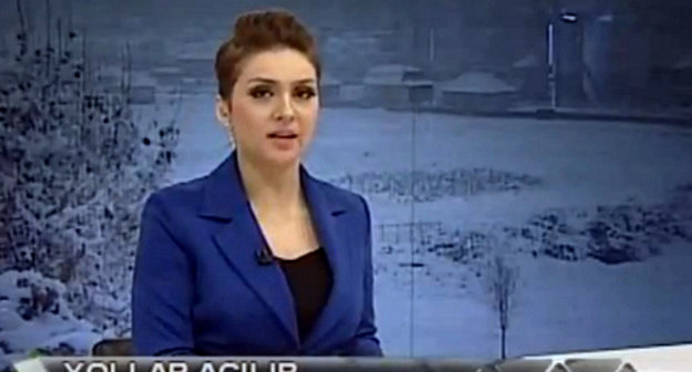 Кадр из выпуска новостей азербайджанского телеканала ATV, http://www.atvxeber.az
