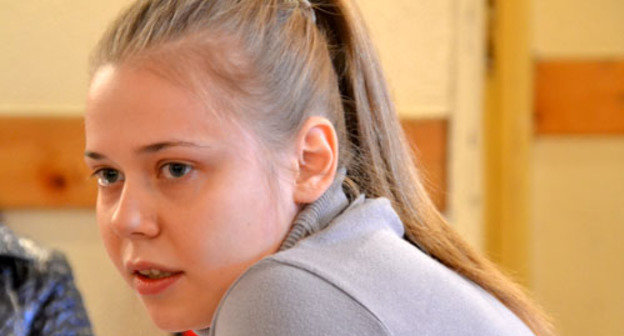 Мария Корешкова во время посещения Грузии в рамках проекта "Грузино-российский диалог для мира и сотрудничества". Тбилиси, декабрь 2012 г. Фото Амалии Оганджанян для "Кавказского узла"