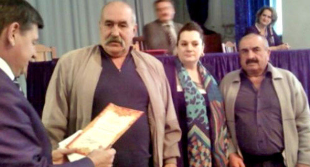 Чествование ликвидаторов последствий Чернобыльской аварии прошло в Федерации профсоюзов КБР. Кабардино-Балкария, 5 декабря 2012 г. Фото: портал правительства Кабардино-Балкарской Республики, http://pravitelstvokbr.ru