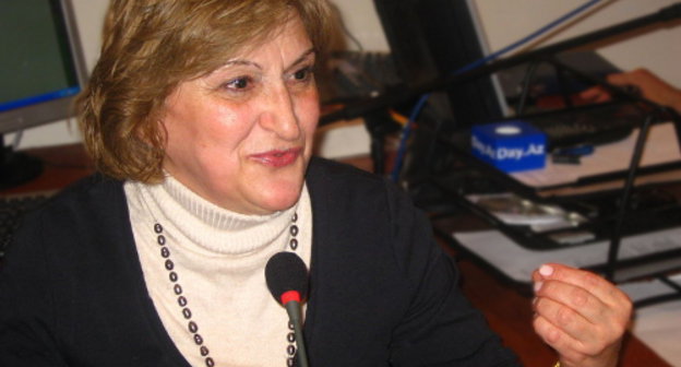 Представитель Мониторинговой группы правозащитных организаций (МГПЗОА), глава Бюро по правам человека и соблюдению законов Саида Годжаманлы. Фото: http://news.day.az