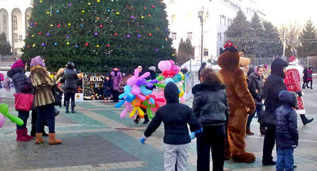 Площадь Ленина в Махачкале. Дагестан, 28 декабря 2012 г. Фото Ахмеда Магомедова для "Кавказского узла"