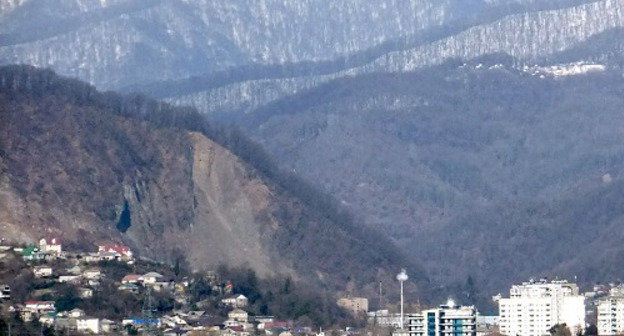 Сочи, вид из города на парк в районе Ореховских водопадов, 2012 г. Фото Светланы Кравченко для "Кавказского узла"