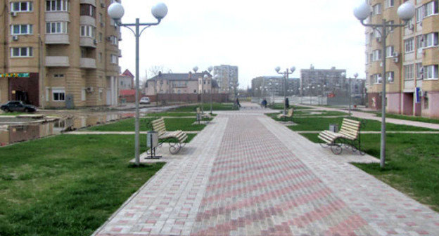 Амурский бульвар, из-за строительства которого выселяют семью Порфирьевых. Астрахань, ноябрь 2012 г. Фото Елены Гребенюк для "Кавказского узла"