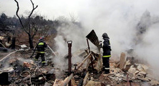 Пожар на магистральном газопроводе в Азербайджане, 11 января 2013 г. Фото: агентство международной информации «Новости-Азербайджан», http://newsazerbaijan.ru
