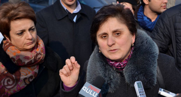 Участники акции протеста стоматологов у президентской резиденции в Ереване. 14 января 2013 г. Фото: http://www.ilur.am