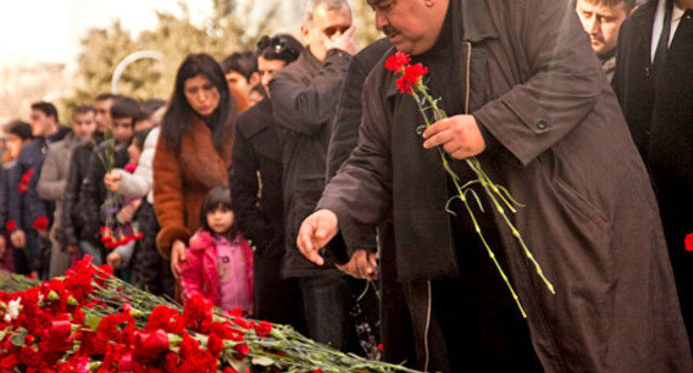 23-я годовщина ввода в Баку частей Советской Армии. Азербайджан, 20 января 2013 г. Фото Азиза Каримова для "Кавказского узла"