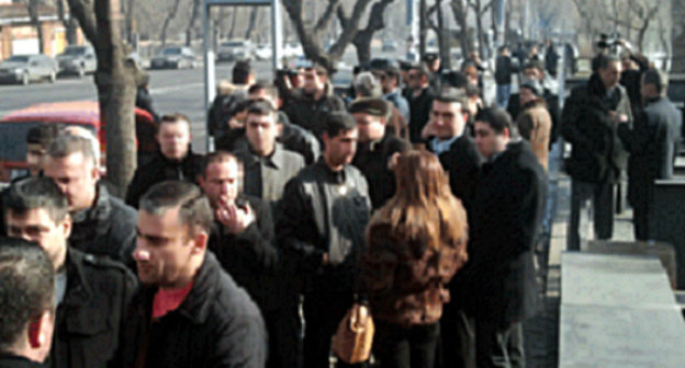 Акция риэлторов против новой налоговой политики. Ереван, 24 января 2013 г. Фото: http://www.epress.am