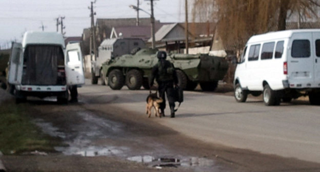 Спецоперация в Чегеме, КБР, 25 января 2013 г. Фото пресс-службы МВД КБР, http://07.mvd.ru