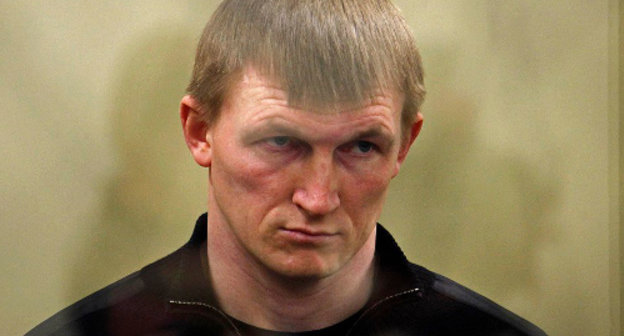 Андрей Быков на первом слушании по его делу в Краснодарском краевом суде. 2011 г. Фото Владимира Аносова, ЮГА.РУ