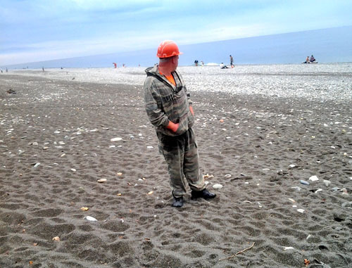 Пляж в Имеретинской низменности. Сочи, осень 2012 г. Фото Светланы Кравченко для "Кавказского узла"