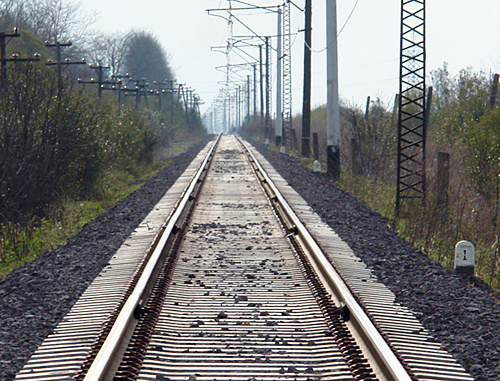 Грузия, полотно железной дороги. Фото: http://web.railway.ge