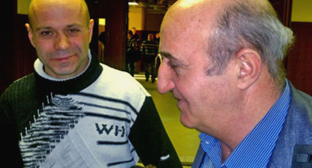 Дмитрий Павлюченков и Карен Нерсисян. Фото Юлии Буславской для "Кавказского узла"