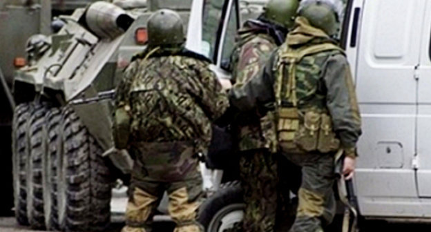 Спецоперация в Баксанском районе 12 марта 2013 г. Фото пресс-службы МВД по КБР, http://07.mvd.ru