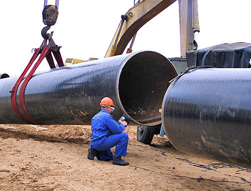 Строительство магистрального газопровода. Фото http://www.gazprom.ru