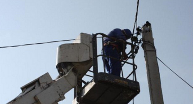 Ремонт линии электропередачи. Фото: www.menr.gov.ge 