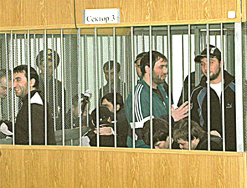 Подсудимые по делу о нападении на Нальчик в зале суда.Кабардино-Балкария. Фото: Федеральная служба исполнения наказаний, http://www.fsin.su/