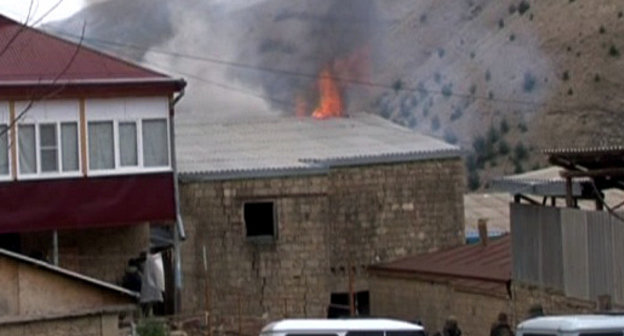 Спецоперация в селе Согратль Гунибского района Дагестана 24 апреля 2013 г. Фото: http://nac.gov.ru