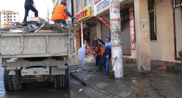 На месте взрыва в Махачкале. 1 мая 2013 г. Фото Патимат Махмудовой для "Кавказского узла"