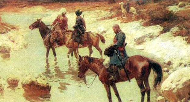 Горцы. (1885-1895), Франц Рубо. Фото http://ru.wikipedia.org/