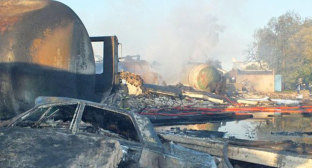 На месте железнодорожной аварии на станции Белая Калитва. Ростовская область, 9 мая 2013 г. Фото: Леонид Васильевич, http://www.echo.msk.ru/