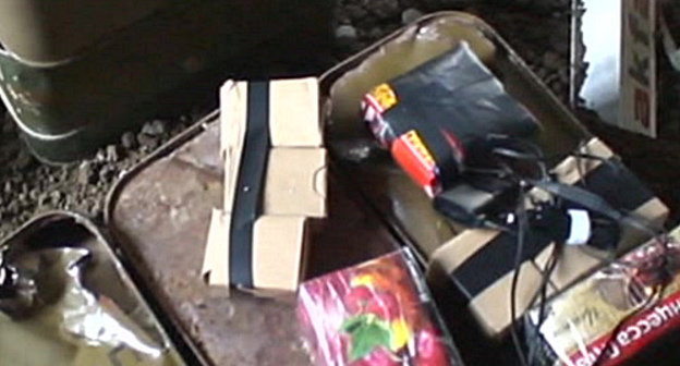 Части самодельного взрывного устройства (СВУ). Фото НАК, nak.fsb.ru