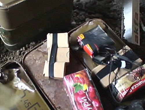 Части самодельного взрывного устройства (СВУ). Фото НАК, nak.fsb.ru